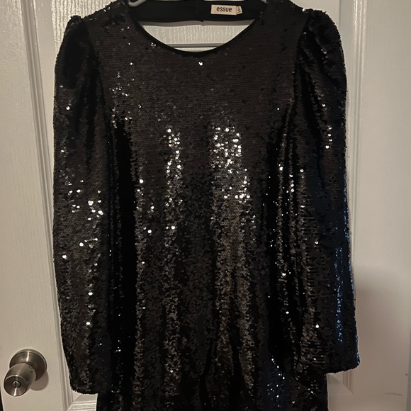 Black sequin party dress - Picture 1 of 4
